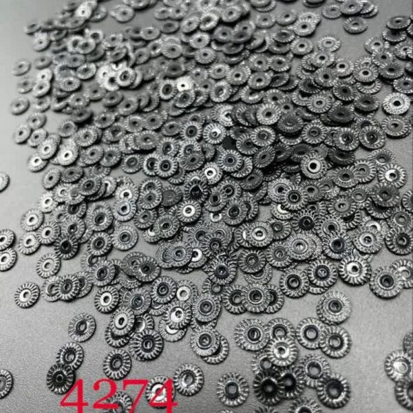 پولک چرخ دنده مشکی کد: 4274
