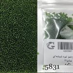 منجوق ماتسونو سبز تیره شیشه ای کد 5831