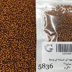 منجوق ماتسونو قهوه ای شیشه ای وسط کد 5836