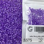 منجوق ماتسونو بنفش روشن وسط سفید کد 5575