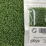 منجوق ماتسونو سبز تیره شیشه ای وسط کد 5859