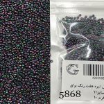 منجوق ماتسونو بنفش تیره هفت رنگ براق کد 5868