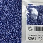 منجوق ماتسونو بنفش روشن دور شیشه ای کد 5851