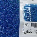 منجوق ماتسونو آبی تیره هفت رنگ براق کد 5866