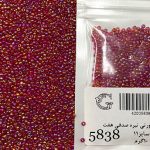 منجوق ماتسونو صورتی تیره صدفی هفت کد 5838