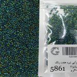 منجوق ماتسونو سبز آبی تیره هفت رنگ کد 5861