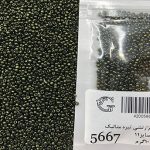 منجوق ماتسونو سبز ارتشی تیره متالیک کد 5667