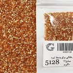 ملیله  شکسته ماتسونو طلایی براق وسط تیره کد 5128