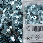 پولک سکه ای آبی نقره ای کد 4107