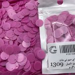 پولک سکه ای صورتی مات کد: 1309