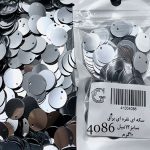 پولک سکه ای ۱۲مم نقره ای براق ۴۰۸۶