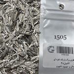 پولک فلزی برگ باریک نقره ای کد 1505