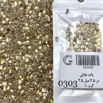 ملیله پیچ  چک سایز 7  باگت وسط طلایی کد 0303