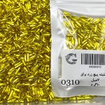 ملیله پیچ  چک سایز 7 زرد براق کد 0310