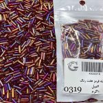 ملیله پیچ  چک سایز 5/5قرمز هفت رنگ کد 0319