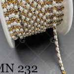 نگین متری مرواریدی کد ۲۳۲نارنجی سفید 0232