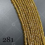 کریستال سایز ۱ طلایی نارنجی شیشه ای کد: ۰۲۸۱