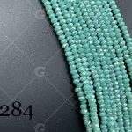 کریستال سایز ۱ سبز فیروزه ای مات هفت رنگ کد: 0284