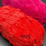 کاموا مخمل قرمز 2 کد 003       0003