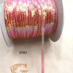 پولک 4 مم متری صورتی شیشه ای هفت رنگ       0100