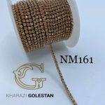 نگین متری طلایی پایه طلایی چارچنگ  mn0161