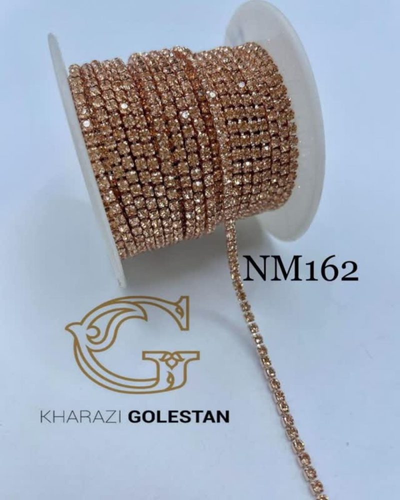 نگین متری هلویی پایه همرنگ چارچنگ mn0162 - Image 1