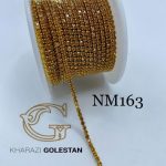 نگین متری طلایی زرد پایه همرنگ چارچنگ mn0163