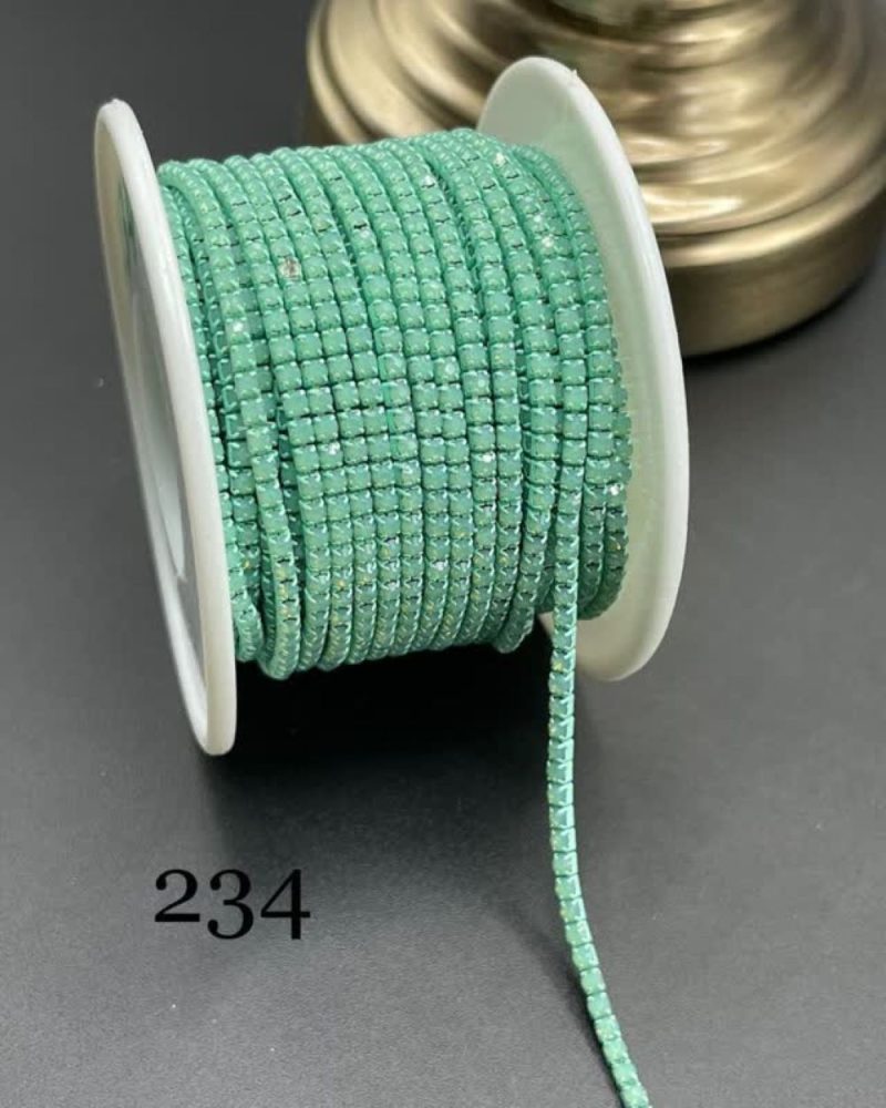 نگین متری اوپال سایز 6 کد 234 سبز پاستیلی کد:  0234 - Image 1