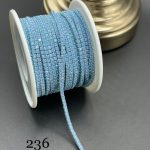 نگین متری اوپال سایز 6 کد 236 آبی پاستیلی   0236