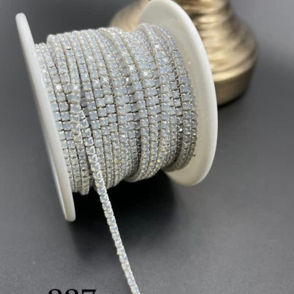نگین متری اوپال سایز 6 کد 237 سفید پاستیلی 0237
