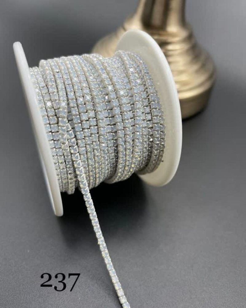 نگین متری اوپال سایز 6 کد 237 سفید پاستیلی       0237 - Image 1