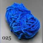 کاموا مخمل آبی کاربنی کد 025       0025