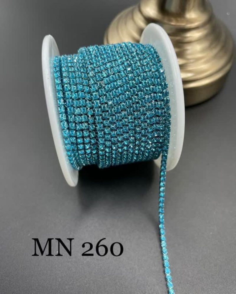 نگین متری سایز 6 کد 260 آبی پایه همرنگ       0260 - Image 1