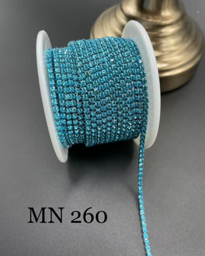 نگین متری سایز 6 کد 260 آبی پایه همرنگ       0260 - Image 1