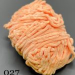 کاموا مخمل نارنجی گلبهی کد 027       0027