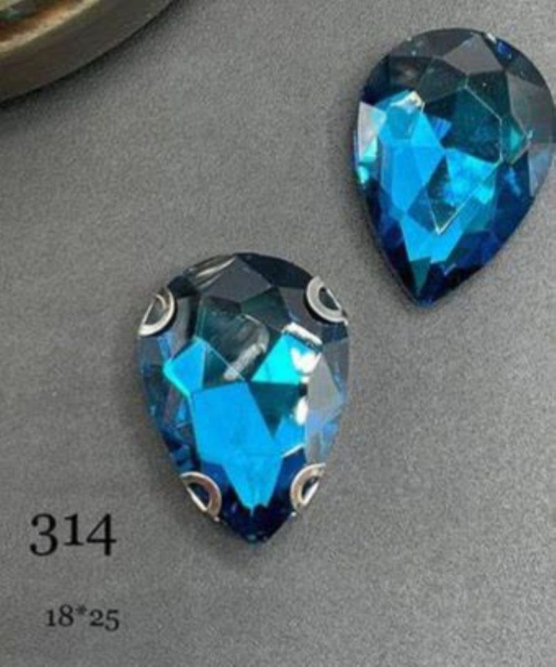 نگین اشک  رنگ کله غازی ابعاد 18*25 کد:   0314 - تصویر 1