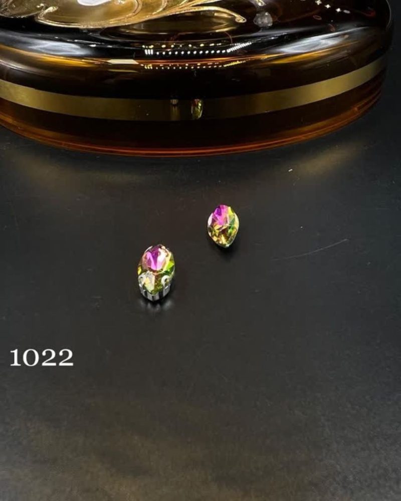 نگین مارکیز طاووسی 2  به ابعاد7*15 کد: 1022 - Image 1