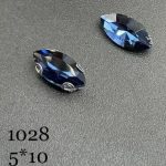 نگین مارکیز سورمه ای به ابعاد 5*10  کد:  1028