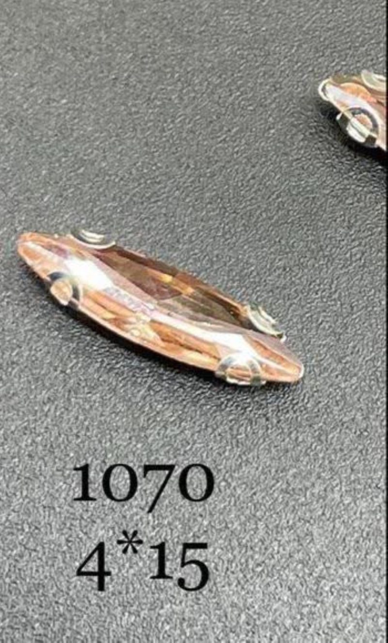 نگین مارکیز هلوییی به ابعاد 4*15 کد: 1070 - Image 1