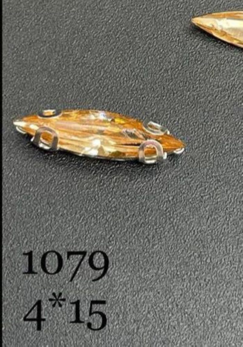 نگین مارکیز هلوی رزین به ابعاد 4*15 کد:  1079 - Image 1