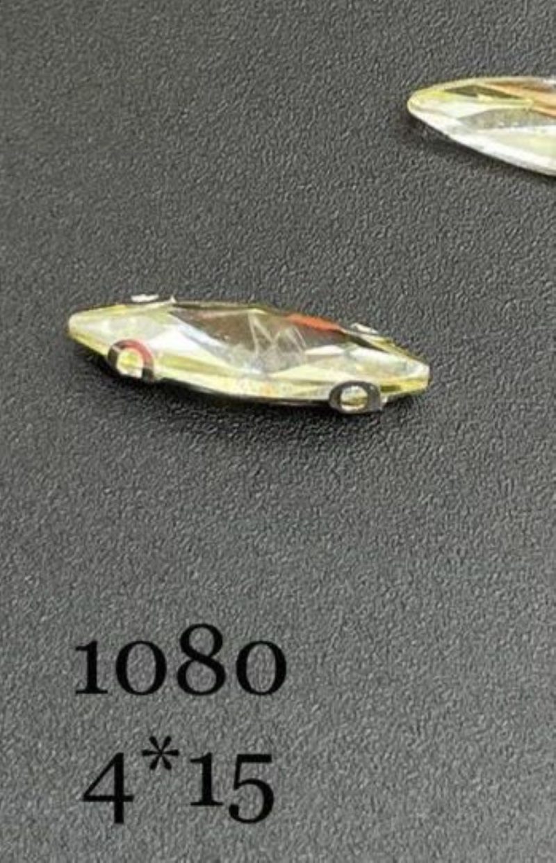 نگین مارکیز  زرد به ابعاد 4*15 کد: 1080 - Image 1