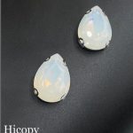 نگین های کپی اشک سایز 13*18سفید مات       H109