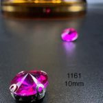 نگین چتری سایز 10 مم سرخابی  کد:  1161