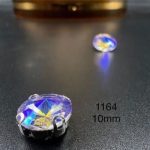 نگین چتری سایز 10 مم یاسی هفت رنگ کد: 1164