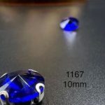 نگین چتری سایز 10 مم آبی کاربنی 2 کد: 1167