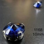 نگین چتری سایز 10 مم سورمه ای کد:  1168