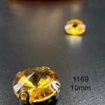 نگین چتری سایز 10 مم زرد کد:  1169