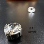 نگین چتری سایز 10 مم شیشه ای کد: 1171