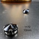 نگین چتری سایز 10 مم مشکی کد: 1172