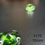 نگین چتری سایز 10 مم سبزکاهویی کد:  1175